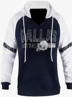 Womens Football V Neck Raglan Vintage Athletic Hoodies Fleece